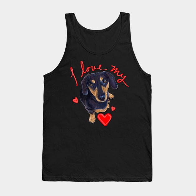 I love my Dachshund Tank Top by Aloe Artwork